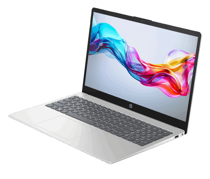 HP Laptop 15-FD0532NIA Intel Core i3 13th Gen 4GB 256GB SSD 15.6" FHD Display Dos Natural Silver - Image 2