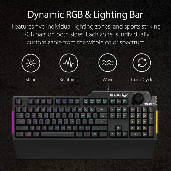 Asus Tuf Gaming K1 RGB Keyboard - Image 4