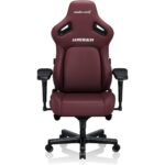 Anda Seat Kaiser 4 L Large Gaming Chair, ArteDiPelle Synthetic Leather Surface Material, 65mm PU-Coated Casters, Class-4 Gas Piston, High-Density Cold-Cure Foam, 5D Armrest, Classic Maroon