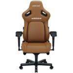Anda Seat Kaiser 4 XL X-Large Gaming Chair, ArteDiPelle Synthetic Leather Surface Material, 65mm PU-Coated Casters, Class-4 Gas Piston, High-Density Cold-Cure Foam, 5D Armrest, Bentley Brown