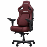 Anda Seat Kaiser 4 XL X-Large Gaming Chair, ArteDiPelle Synthetic Leather Surface Material, 65mm PU-Coated Casters, Class-4 Gas Piston, High-Density Cold-Cure Foam, 5D Armrest, Classic Maroon