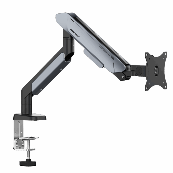 AndaSeat Stealth Pro II A9 Ergonomic Single Monitor Arm - Titanium - Image 3