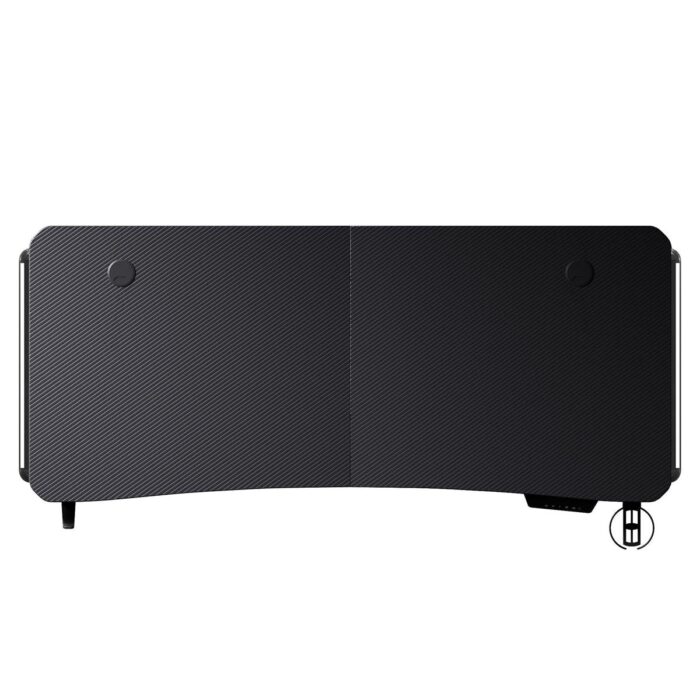 AndaSeat Terminator Electric Gaming Desk, Adjustable Carbon Fiber Texture Tabletop RGB, Black - Image 2