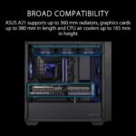 Asus A21 Mid-Tower microATX Case - Black - Image 4