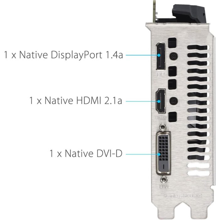Asus Dual NVIDIA GeForce RTX 3050 6GB OC Edition Gaming Graphics Card - PCIe 4.0, 6GB GDDR6 Memory, HDMI 2.1, DisplayPort 1.4a, 2-Slot Design, Axial-tech Fan Design, 0dB Technology, Steel Bracket - Image 4