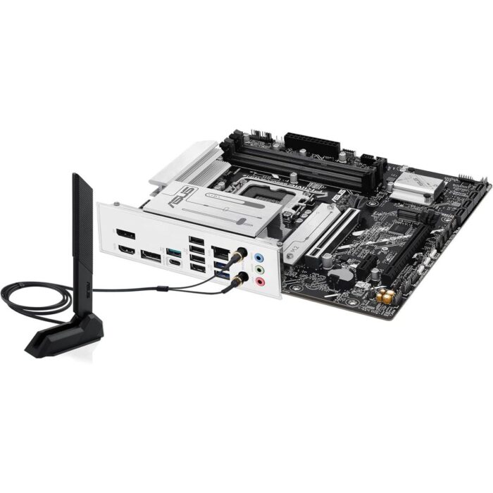 Asus Prime B860M-A WiFi-CSM B860 LGA 1851 microATX Motherboard, DDR5, PCIe 5.0, Two M.2 Slots, Wi-Fi 6E, 2.5Gb Ethernet, USB Type-C, DisplayPort, HDMI, and M.2 Heatsink for Optimal Performance - Image 4