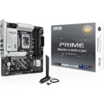 Asus Prime B860M-A WiFi-CSM B860 LGA 1851 microATX Motherboard, DDR5, PCIe 5.0, Two M.2 Slots, Wi-Fi 6E, 2.5Gb Ethernet, USB Type-C, DisplayPort, HDMI, and M.2 Heatsink for Optimal Performance