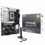 Asus Prime Z890-P Wifi-CSM Z890 LGA 1851 ATX Motherboard, Intel Core Ultra Series 2 Ready, Advanced AI PC-Ready, 14+1+1+2 Power Stage, DDR5, PCIe 5.0, Thunderbolt 4 USB Type-C, 4x M.2, Wi-Fi 7, 2.5Gb