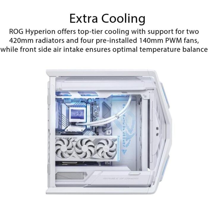 Asus Rog Hyperion GR701 Full-Tower ATX Case - White - Image 4