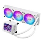 Asus Rog Ryujin III 360 ARGB Extreme White Edition All-in-One AIO CPU Liquid Cooler, AMD Ryzen 9000 & Intel Core Ultra Ready, Asetek Gen8 V2 Pump, High Airflow & Static Pressure Magnetic Fans - Image 4
