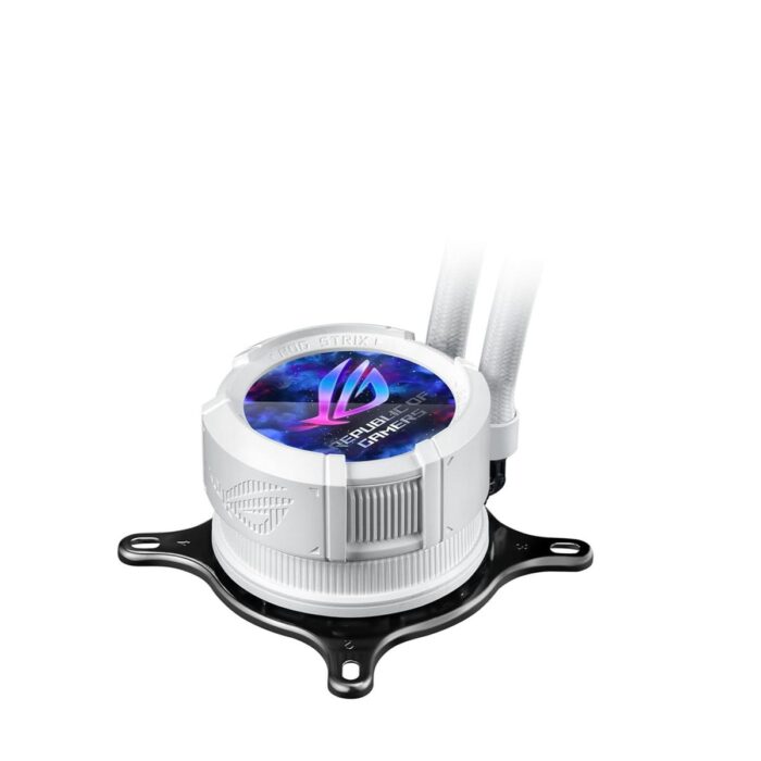 Asus Rog Strix LC III 360 ARGB LCD AIO 360mm Liquid CPU Cooler - White Edition - Image 3