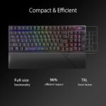 Asus Rog Strix Scope II 96 RGB Wireless Gaming Keyboard - Black (NX Snow Switches) - Image 4