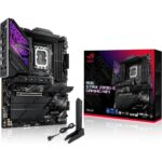 Asus Rog Strix Z890-E Gaming WiFi Intel Z890 LGA 1851 ATX Motherboard, Advanced AI PC-Ready, 18+2+1+2 Stages, DDR5, WiFi 7, 7X M.2, Thunderbolt 4, USB Type-C, AI Overclocking, Cooling & Networking