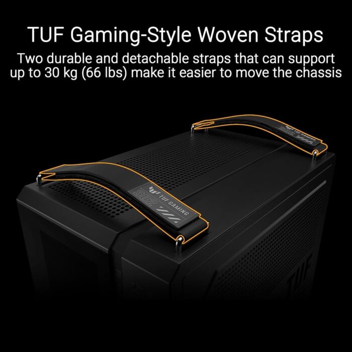 Asus Tuf Gaming GT502 Horizon ATX Mid-Tower Gaming Case (Boundless Panoramic Design, Dual-Chamber, Independent CPU and GPU Cooling Zones, Tool-Free Side Panels, USB 10 Gbps Type-C Front Panel) - Image 3