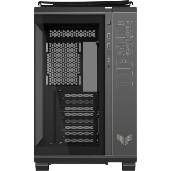 Asus Tuf Gaming GT502 Horizon ATX Mid-Tower Gaming Case (Boundless Panoramic Design, Dual-Chamber, Independent CPU and GPU Cooling Zones, Tool-Free Side Panels, USB 10 Gbps Type-C Front Panel) - Image 2