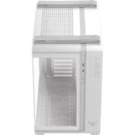Asus Tuf Gaming GT502 Horizon White ATX Mid-Tower Gaming Case (Boundless Panoramic Design, Dual-Chamber, Independent CPU and GPU Cooling Zones, Tool-Free Side Panels, USB 10 Gbps Type-C Front Panel) - Image 2