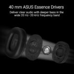 Asus Tuf H1 Gaming Gen II Wired Headset, 40mm Petrol Speakers, 7.1 Virtual Surround Sound, TeamSpeak Certified Microphone, 297g Lightweight Design - Image 2