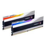 G.Skill Trident Z5 RGB 32GB (2x16GB) 5200MHz C40 DDR5 DRAM Desktop Memory - Metallic Silver