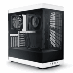 Hyte Y40 Modern Aesthetic Panoramic Tempered Glass Mid-Tower ATX Computer Gaming Case with PCIE 4.0 Riser Cable Included - Panda