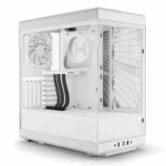 Hyte Y40 Modern Aesthetic Panoramic Tempered Glass Mid-Tower ATX Computer Gaming Case with PCIE 4.0 Riser Cable Included - Snow White