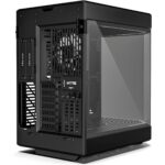Hyte Y60 Modern Aesthetic Dual Chamber Panoramic Tempered Glass Mid-Tower ATX Computer Gaming Case with PCIE 4.0 Riser Cable Included - Pitch Black - Image 2