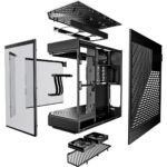 Hyte Y60 Modern Aesthetic Dual Chamber Panoramic Tempered Glass Mid-Tower ATX Computer Gaming Case with PCIE 4.0 Riser Cable Included - Pitch Black - Image 5