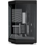 Hyte Y70 Upgraded Modern Aesthetic Dual Chamber Panoramic Tempered Glass Mid-Tower ATX Computer Gaming Case with PCIE 4.0 Riser Cable Included - Black - Image 3