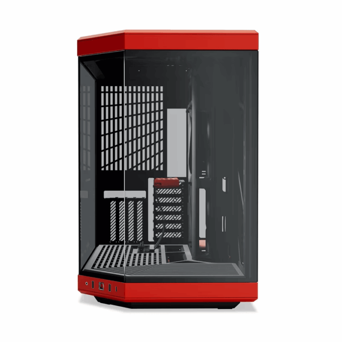 Hyte Y70 Modern Aesthetic Mid-Tower ATX Gaming Case - Black Cherry - Image 2