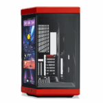 Hyte Y70 Touch Infinite Modern Aesthetic Mid-Tower ATX Gaming Case with LCD Screen - Black Cherry - Image 4