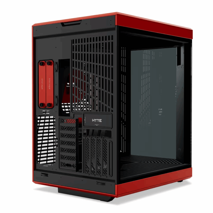 Hyte Y70 Touch Infinite Modern Aesthetic Mid-Tower ATX Gaming Case with LCD Screen - Black Cherry - Image 3