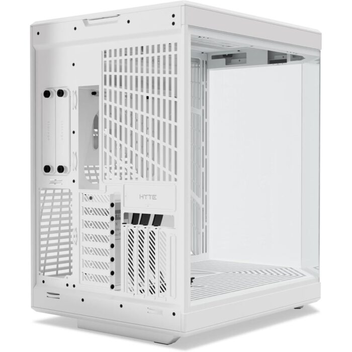 Hyte Y70 Upgraded Modern Aesthetic Dual Chamber Panoramic Tempered Glass Mid-Tower ATX Computer Gaming Case with PCIE 4.0 Riser Cable Included - Snow White - Image 2