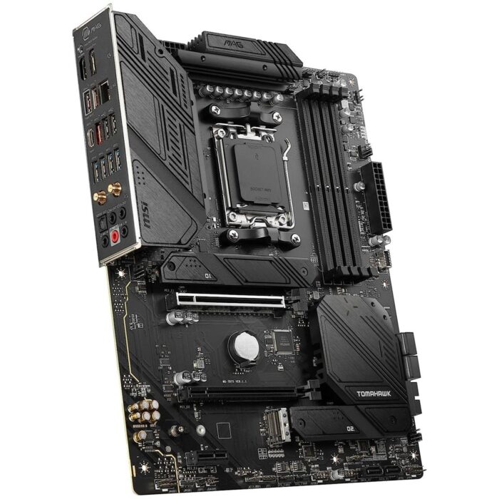 MSI MAG B650 Tomahawk WiFi Gaming Motherboard (AMD Ryzen 9000/8000/7000 Series Processors, AM5, DDR5, PCIe 4.0, M.2, SATA 6Gb/s, USB 3.2 Gen 2, HDMI/DP, Wi-Fi 6E, Bluetooth 5.3, 2.5Gbps LAN, ATX) - Image 4