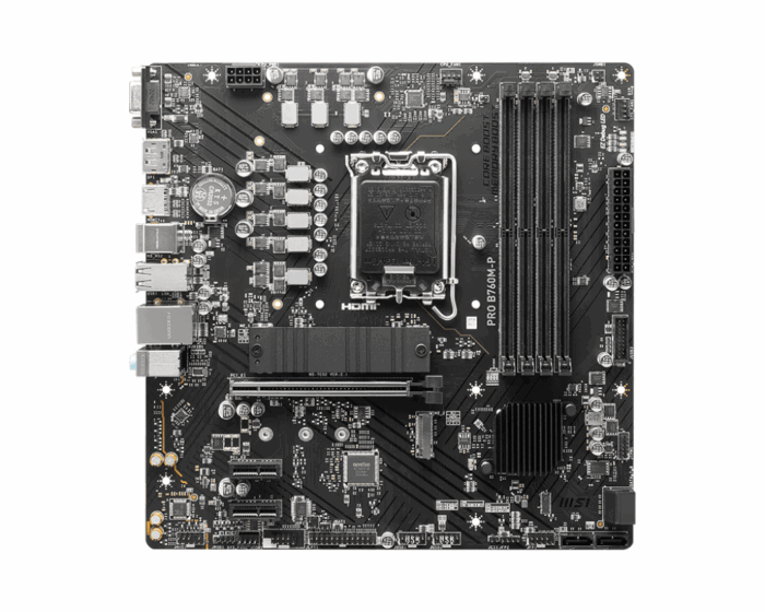 MSI Pro B760M-P DDR5 Intel 12/13/14th Gen microATX Motherboard - Image 2