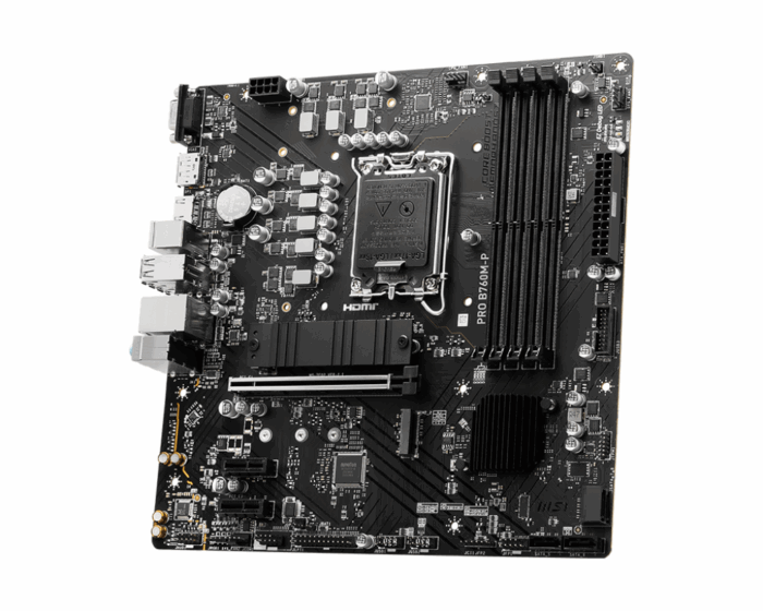 MSI Pro B760M-P DDR5 Intel 12/13/14th Gen microATX Motherboard - Image 3