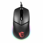 MSI Clutch GM11 Gaming Mouse, 5000 DPI, 10M Omron Switches, Optical Sensor, Symmetrical Ergonomic Design, RGB Mystic Light Compatible, PC/Mac, Graphite