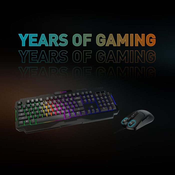 MSI Forge GK100 RGB Gaming Keyboard Mouse Combo - Image 2