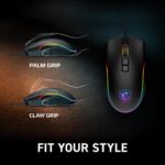 MSI Forge GM300 Lightweight Gaming USB RGB Adjustable up to 7200 DPI Desktop Laptop Gaming Mouse, Black - Image 4
