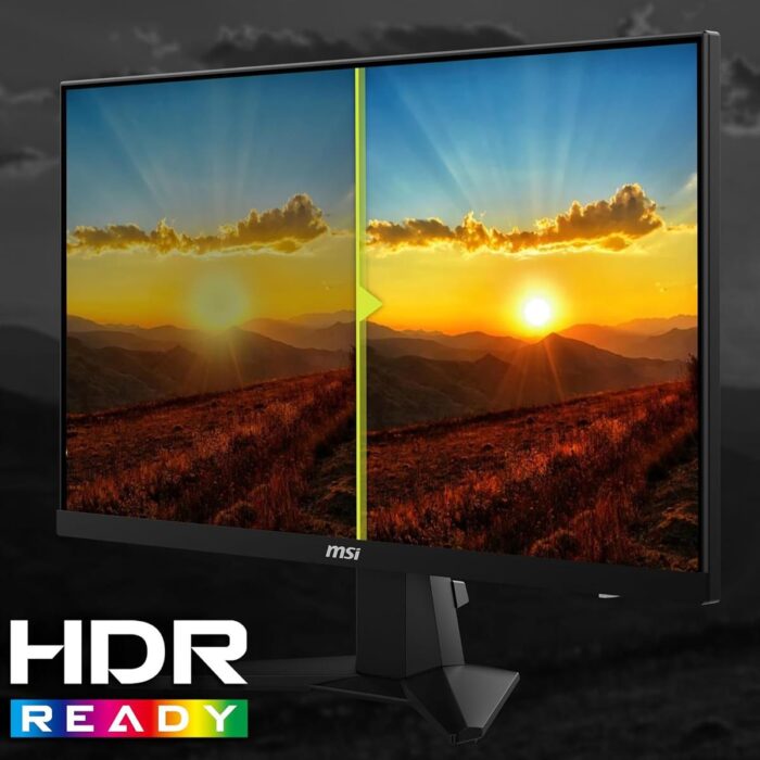 MSI MAG 256F 25-inch 1920 x 1080 (FHD) Gaming Monitor, 180Hz, IPS, Adaptive-Sync, HDMI, DisplayPort, VESA Mountable, Tilt, Height Adjustable, Speaker, 1ms, Black - Image 4