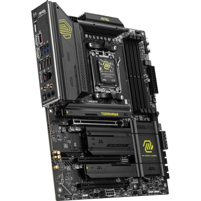 MSI MAG X870 Tomahawk WiFi Gaming Motherboard (AMD Ryzen 9000/8000/7000 Series Processors, AM5, DDR5, PCIe 5.0, M.2 Gen5, SATA 6Gb/s, USB 40Gbps, HDMI/DP, Wi-Fi 7, Bluetooth 5.4, 5Gbps LAN, ATX) - Image 4
