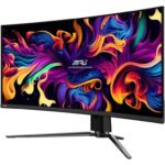 MSI MPG 341CQPX QD-OLED 34-inch Curved OLED Gaming Monitor, 240Hz, 3440 x 1440 (UWQHD), 0.03ms Response Time, True Black HDR 400, HDMI, DP Port, USB Type C, Tilt, Height Adjustable - Image 3