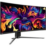 MSI MPG 341CQPX QD-OLED 34-inch Curved OLED Gaming Monitor, 240Hz, 3440 x 1440 (UWQHD), 0.03ms Response Time, True Black HDR 400, HDMI, DP Port, USB Type C, Tilt, Height Adjustable - Image 2