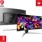 MSI MPG 341CQPX QD-OLED 34-inch Curved OLED Gaming Monitor, 240Hz, 3440 x 1440 (UWQHD), 0.03ms Response Time, True Black HDR 400, HDMI, DP Port, USB Type C, Tilt, Height Adjustable - Image 4