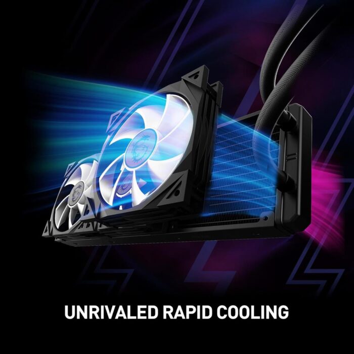 MSI MPG CoreLiquid D360 ARGB AIO 360mm Liquid CPU Cooler - Image 3