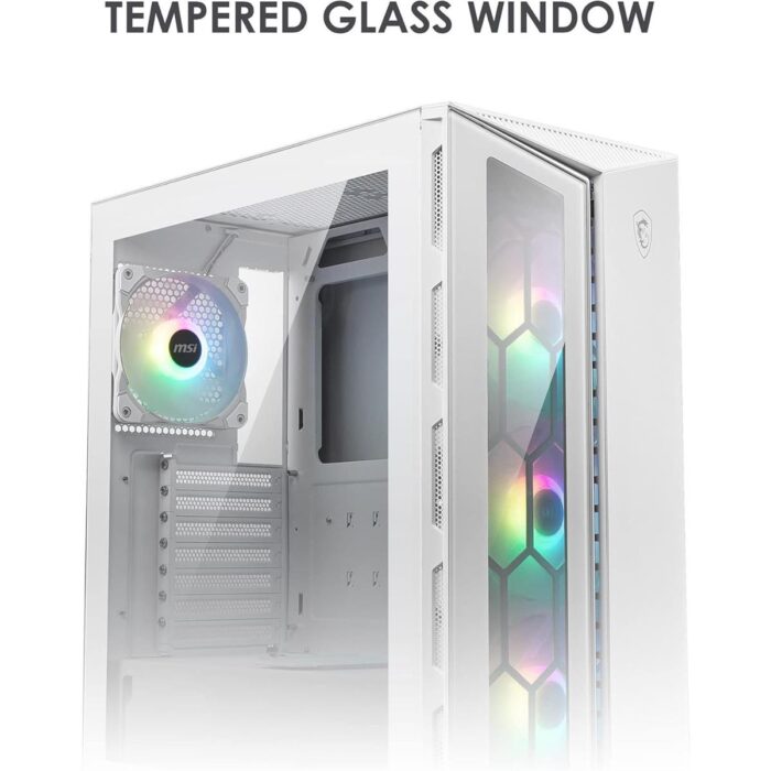MSI MPG Gungir 110R White ARGB Mid-Tower ATX Gaming Case - Image 2