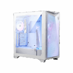 MSI MPG GUNGNIR 300R Airflow White - Premium Mid-Tower Gaming PC Case, Tempered Glass Side Panel, ARGB 120mm Fans, Liquid Cooling Support up to 360mm Radiator - White Color Case - Image 2