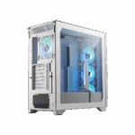MSI MPG GUNGNIR 300R Airflow White - Premium Mid-Tower Gaming PC Case, Tempered Glass Side Panel, ARGB 120mm Fans, Liquid Cooling Support up to 360mm Radiator - White Color Case - Image 3
