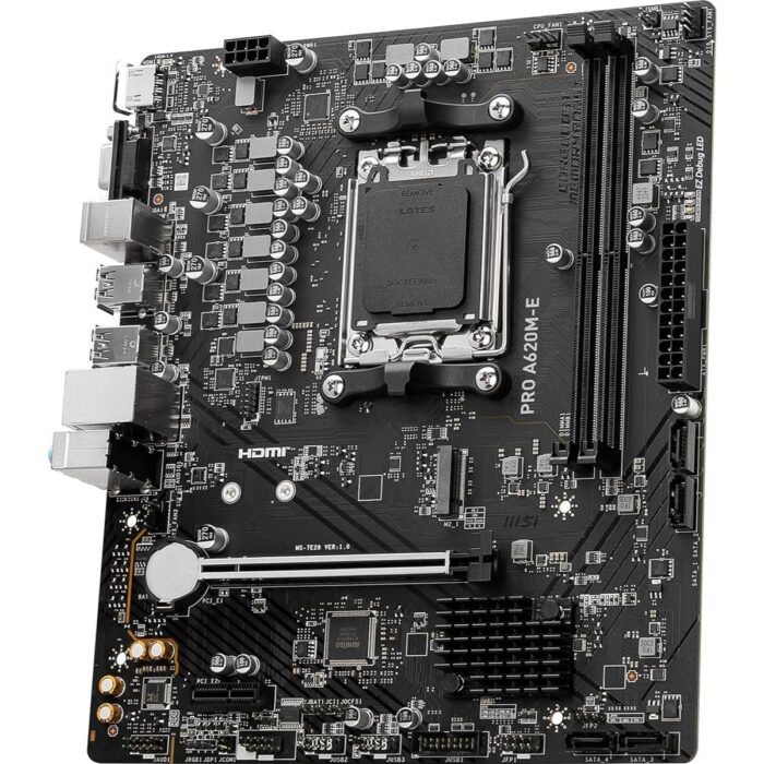 MSI Pro A620M-E DDR5 AMD AM5 microATX Motherboard - Image 2