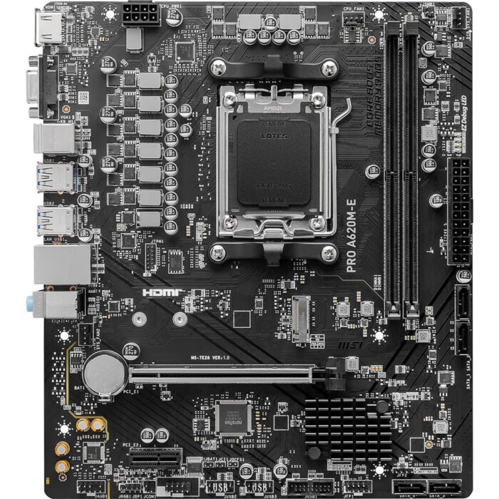MSI Pro A620M-E DDR5 AMD AM5 microATX Motherboard - Image 4