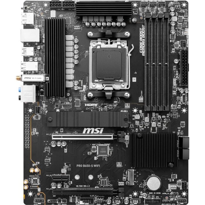 MSI Pro B650-S Wifi DDR5 AMD AM5 ATX Motherboard - Image 2