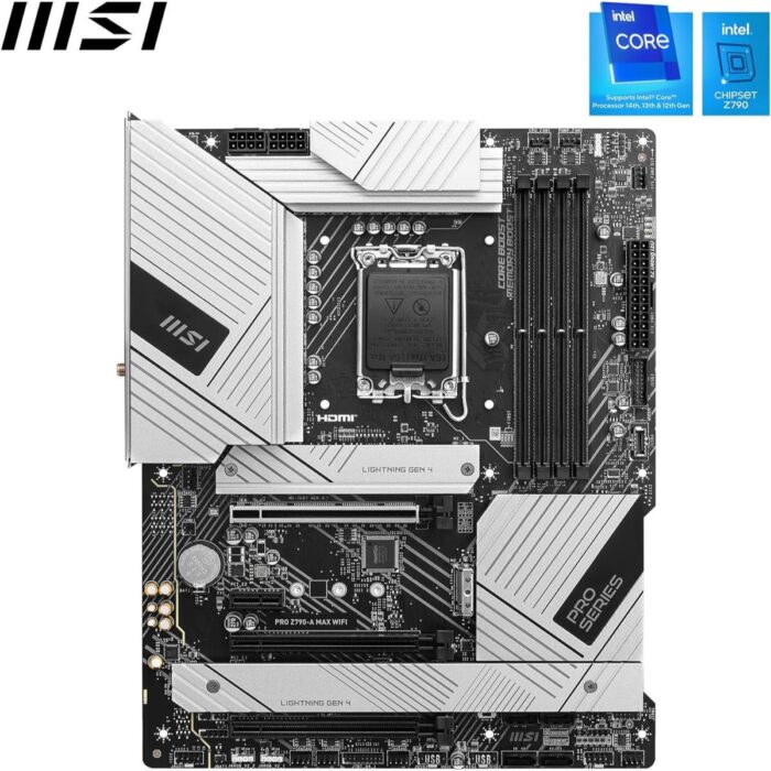 MSI Pro Z790-A Max Wifi DDR5 Intel 12/13/14th Gen ATX Motherboard - Image 2